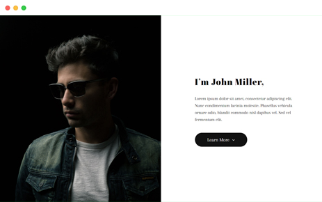 Preview Template Bootstrap Miller Identity
