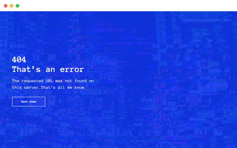 Template Defcon 404 page preview